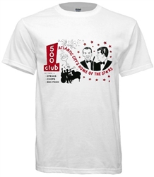 Vintage Atlantic City's famous 500 Club featuring Frank Sinatra and Dean Martin t-shirt exclusively from www.retrophilly.com