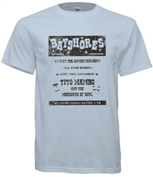 Vintage Bayshores Nightclub in Somers Point, NJ presents Tito Mambo & The Messiahs of Soul t-shirt exclusively from www.retrophilly.com