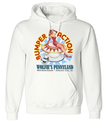 Vintage Wolfie's Pennyland Atlantic City Pinball sweatshirt from www.retrophilly.com