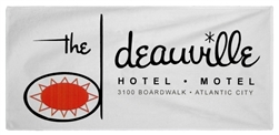 Vintage  Deauville Hotel-Motel Atlantic City beach towel from RetroPhilly.com