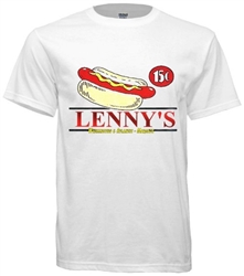 Vintage Lenny's Hot Dogs Margate City, New Jersey Tee from www.retrophilly.com