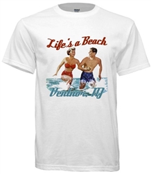 Vintage Life's a Beach at ventnor City New Jersey Tee from www.retrophilly.com