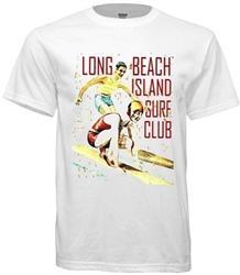 Vintage Long Beach Island Surf Club Jersey Shore Tee from www.retrophilly.com