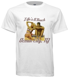 Vintage Life's a Beach at Ocean City, New Jersey Tee from www.retrophilly.com
