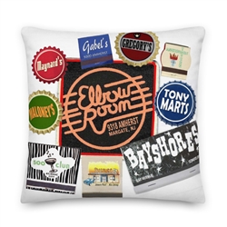 Vintage Shore Bars Throw Pillow from www.retrophilly.com