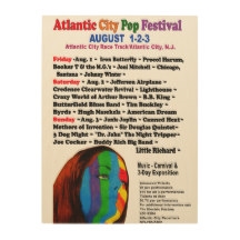 Vintage Atlantic City Pop Festival Wooden Sign from www.retrophilly.com