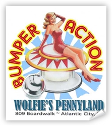 Vintage Wolfie's Pennyland Atlantic City Poster from www.retrophilly.com