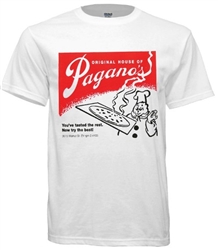 retro t-shirt design from Philadelphia landmark Original House of Pagano's pizzeria formerly located on University of Pennsylvania's campus from www.retrophilly.com