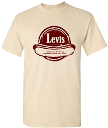 Vintage Philadelphia Levis Hot Dogs T-Shirt from www.RetroPhilly.com