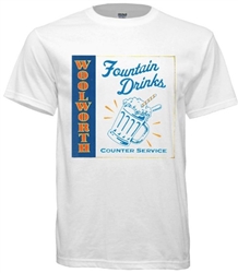 Vintage Woolworth's Fountain Service T-Shirt from www.RetroPhilly.com