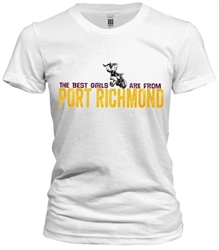 Vintage Port Richmond Philadelphia Girls T-Shirt from www.RetroPhilly.com