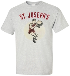 Vintage St Joseph's University Basketball Tee from www.RetroPhilly.com