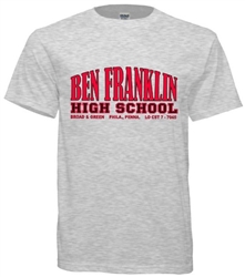Ben Franklin High Philadelphia Old School T-Shirt from www.retrophilly.com