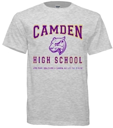 Camden New Jersey High Old School t-shirt from www.retrophilly.com