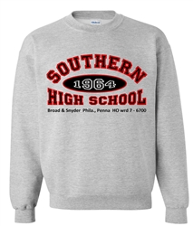 Southern High Old School sweatshirts from www.retrophilly.com