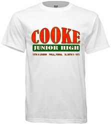 Cooke Junior High Philadelphia Old School T-Shirt from www.retrophilly.com