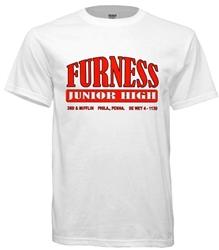 Furness Junior High Philadelphia Old School T-Shirt from www.retrophilly.com