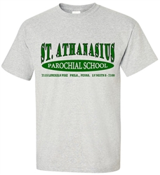 St Athanasius Parochial Philadelphia old school t-shirt from www.retrophilly.com