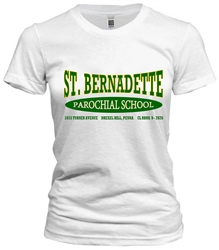 St Bernadette Parochial Drexel Hill, Pennsylvania Old School T-Shirt from www.retrophilly.com