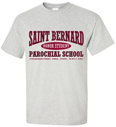 St Bernard Parochial Philadelphia Old School T-Shirt from www.retrophilly.com