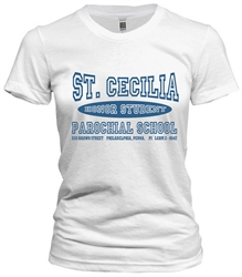 St. Cecilia Parochial Philadelphia Old School T-Shirt from www.retrophilly.com