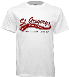 St Gregorys Parochial Philadelphia Old School T-Shirt from www.retrophilly.com