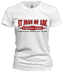 Vintage St. Joan of Arc Parochial Philadelphia Old School T-Shirt from www.retrophilly.com