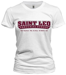 Vintage St. Leo Parochial Philadelphia Old School T-Shirt from www.retrophilly.com