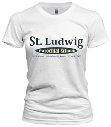 Vintage St. Ludwig Parochial Philadelphia Old School T-Shirt from www.retrophilly.com