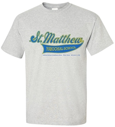 Vintage St Matthew Parochial Philadelphia Old School T-Shirt from www.retrophilly.com
