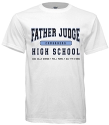 Vintage Father Judge High Philadelphia old school t-shirt from www.retrophilly.com