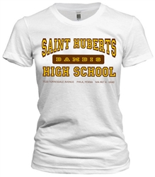 Vintage St Huberts High Philadelphia Old School T-Shirt from www.retrophilly.com