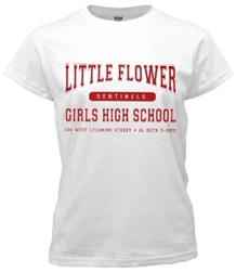 Vintage Little Flower Girls High Philadelphia Old School T-Shirt from www.RetroPhilly.com