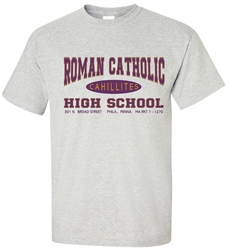Vintage Roman Catholic High Philadelphia old school t-shirt from www.retrophilly.com