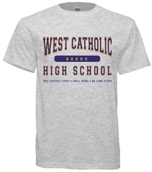 Vintage West Catholic High Philadelphia Old School T-Shirt from www.retrophilly.com
