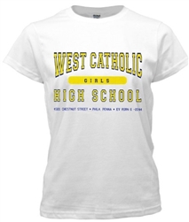 West Philadelphia Catholic Girls High Old School T-Shirt from www.RetroPhilly.com