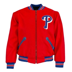 Vintage 1949 Philadelphia Phillies Vintage Ebbets Field Flannels Jacket from www.retrophilly.com