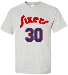 Vintage 1975-76 Sixers George McGinnis t-shirt from www.retrophilly.com