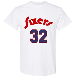 Vintage 1975-76 Sixers Billy Cunningham tee from www.retrophilly.com