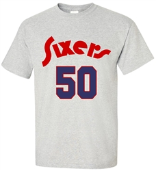 Vintage 1975-76 Sixers Steve Mix tee from www.retrophilly.com