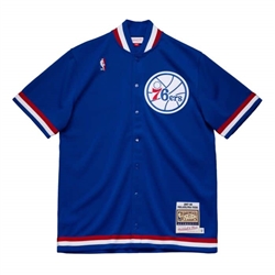 87-88 Mitchell & Ness Philadelphia 76ers Shooting Shirt from www.retrophilly.com