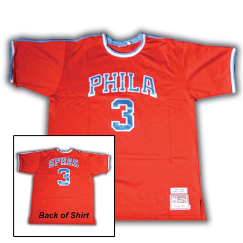 Mitchell & Ness Philadelphia Sphas Red Klotz Jersey #3 Phila Size