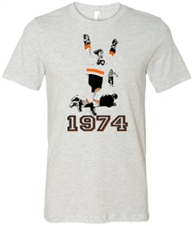 Vintage Philadelphia Flyers 1974 Championship Moment Tee from www.RetroPhilly.com