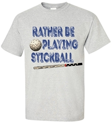 Vintage I'd Rather Be Playing Stickball T-Shirt from www.retrophilly.com