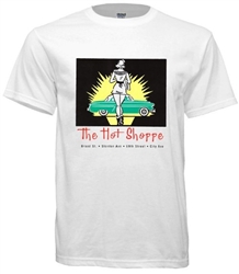 retro t-shirt design for famous Philadelphia drive-in restaurant The Hot Shoppe from www.retrophilly.com