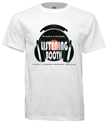 Vintage Listening Booth Record Stores T-Shirt from www.RetroPhilly.com