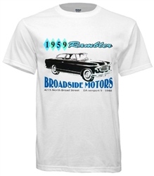 Vintage Broadside Motors Rambler Philadelphia T-Shirt from www.RetroPhilly.com