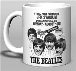 Vintage Beatles JFK Stadium Ceramic Mug from www.retrophilly.com