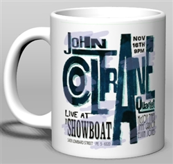 Vintage John Coltrane at The Showboat Ceramic Mug from www.retrophilly.com