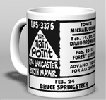 Vintage Springsteen at The Main Point Ceramic Mug from www.retrophilly.com